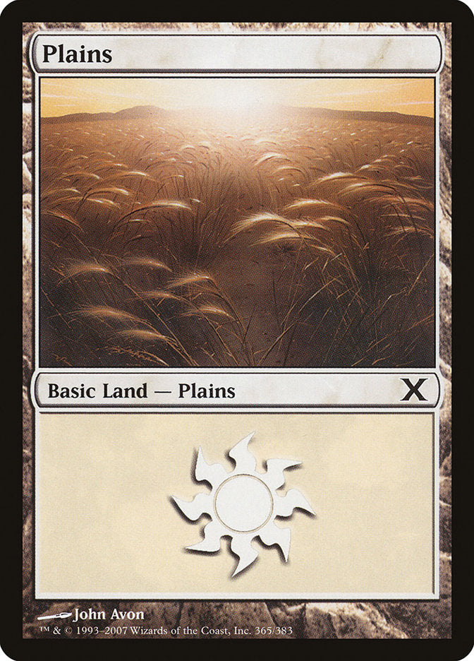 Plains (365) [Tenth Edition] | Magic Magpie