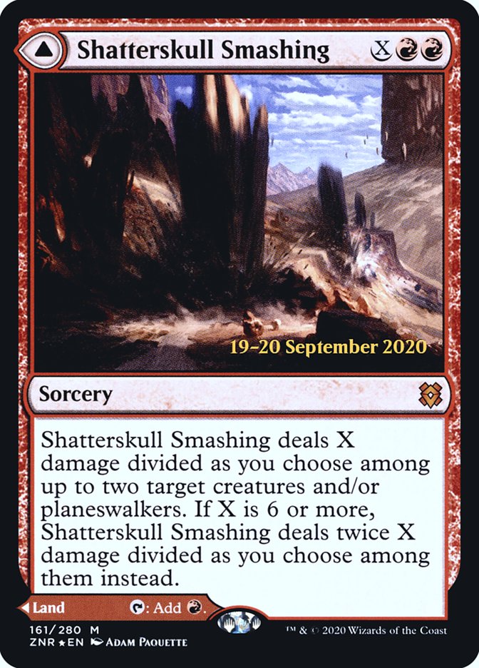 Shatterskull Smashing // Shatterskull, the Hammer Pass  [Zendikar Rising Prerelease Promos] | Magic Magpie