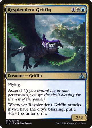 Resplendent Griffin [Rivals of Ixalan] | Magic Magpie