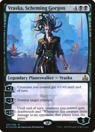 Vraska, Scheming Gorgon [Rivals of Ixalan] | Magic Magpie