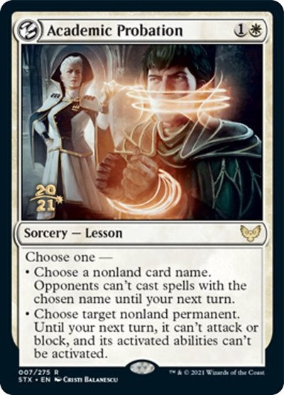 Academic Probation [Strixhaven: School of Mages Prerelease Promos] | Magic Magpie