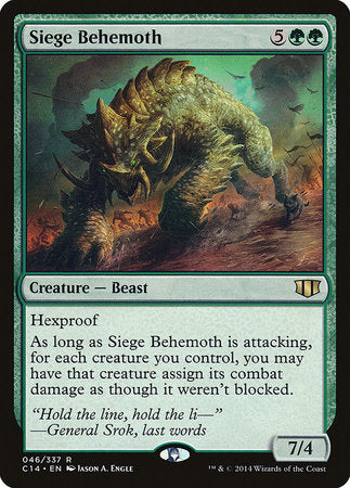 Siege Behemoth [Commander 2014] | Magic Magpie