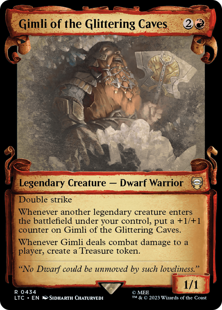 Gimli of the Glittering Caves [The Lord of the Rings: Tales of Middle-Earth Commander Showcase Scrolls] | Magic Magpie