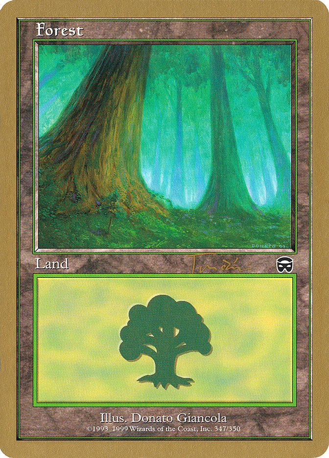 Forest (jt347a) (Jan Tomcani) [World Championship Decks 2001] | Magic Magpie