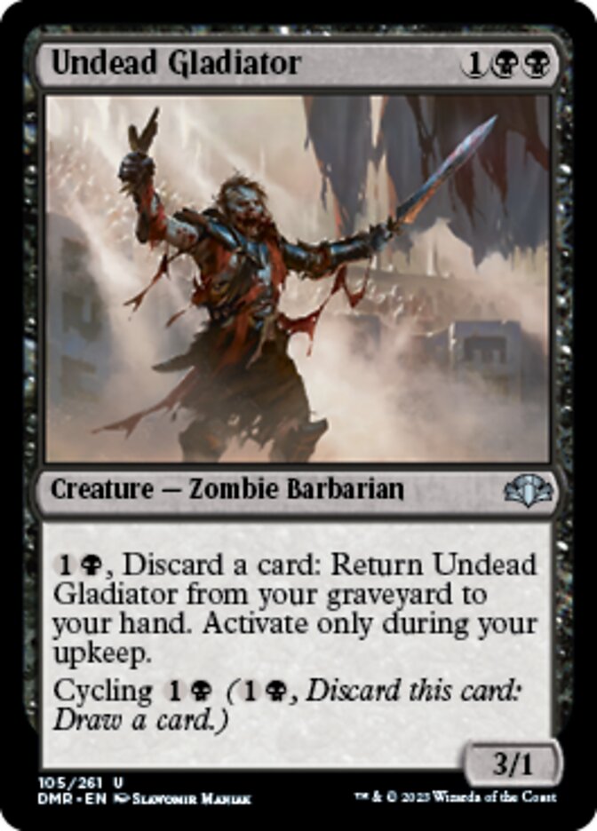 Undead Gladiator [Dominaria Remastered] | Magic Magpie