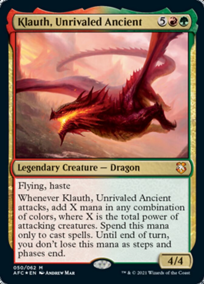 Klauth, Unrivaled Ancient [Dungeons & Dragons: Adventures in the Forgotten Realms Commander] | Magic Magpie