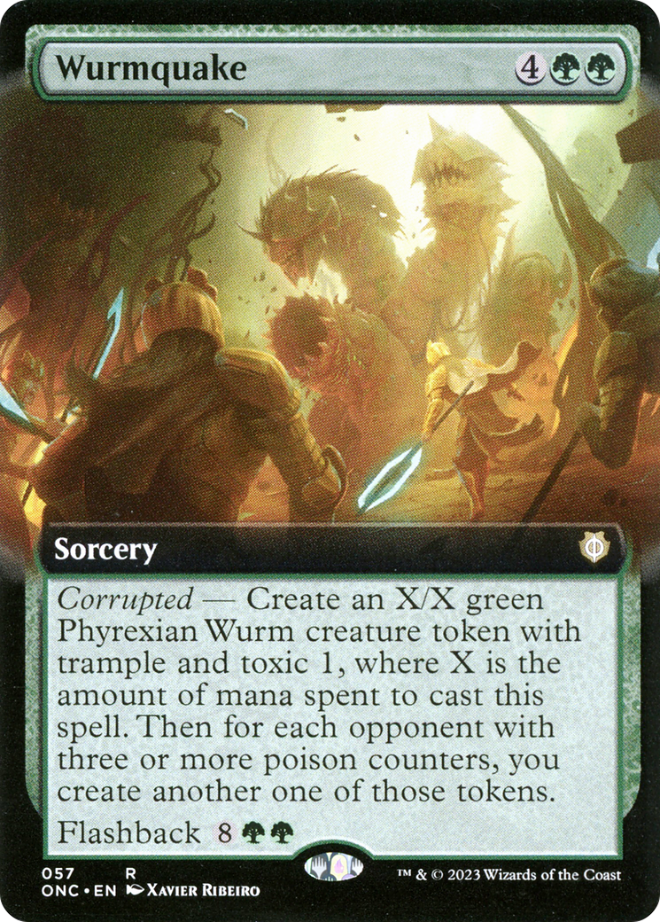 Wurmquake (Extended Art) [Phyrexia: All Will Be One Commander] | Magic Magpie