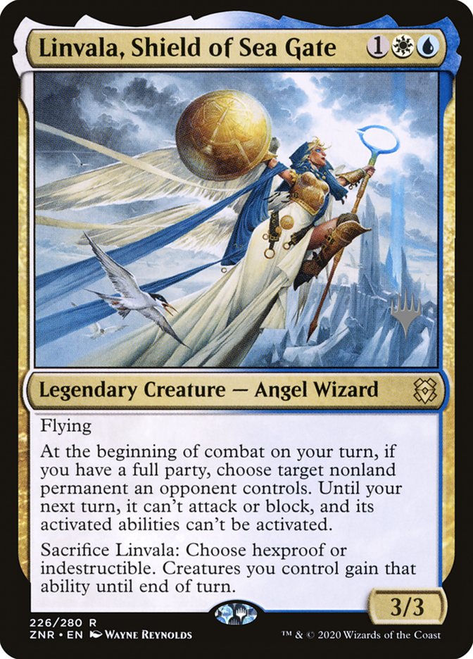 Linvala, Shield of Sea Gate (Promo Pack) [Zendikar Rising Promos] | Magic Magpie