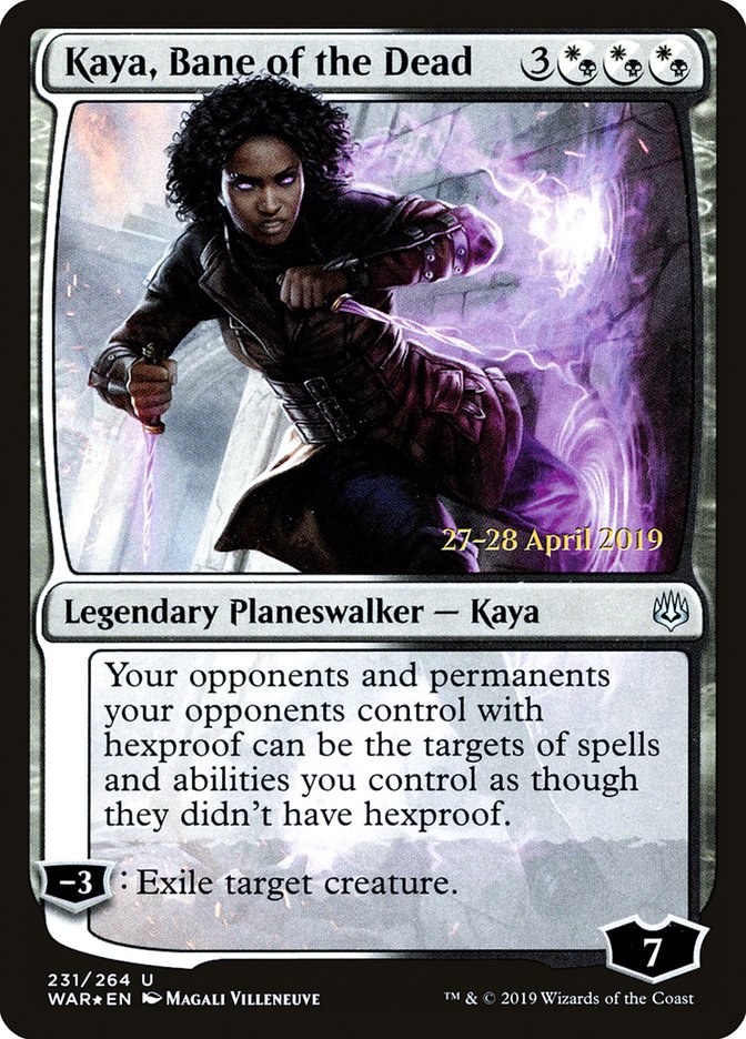 Kaya, Bane of the Dead  [War of the Spark Prerelease Promos] | Magic Magpie