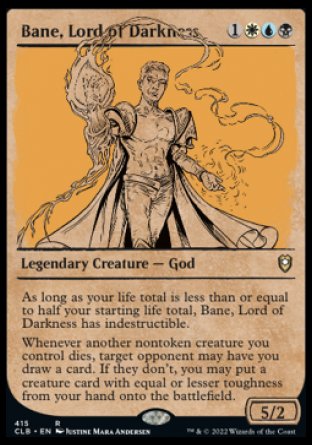 Bane, Lord of Darkness (Showcase) [Commander Legends: Battle for Baldur's Gate] | Magic Magpie