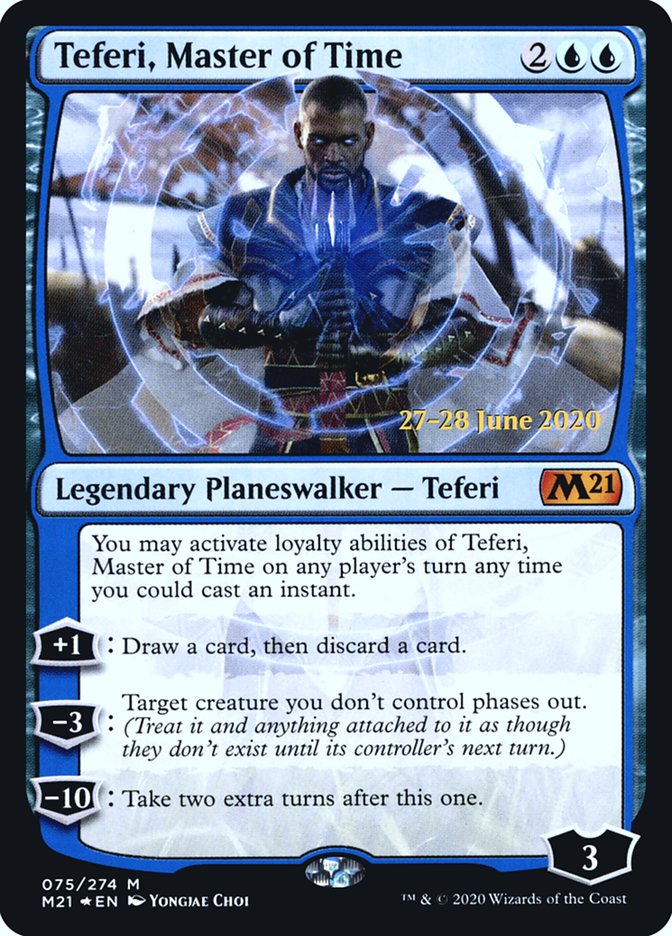 Teferi, Master of Time  [Core Set 2021 Prerelease Promos] | Magic Magpie