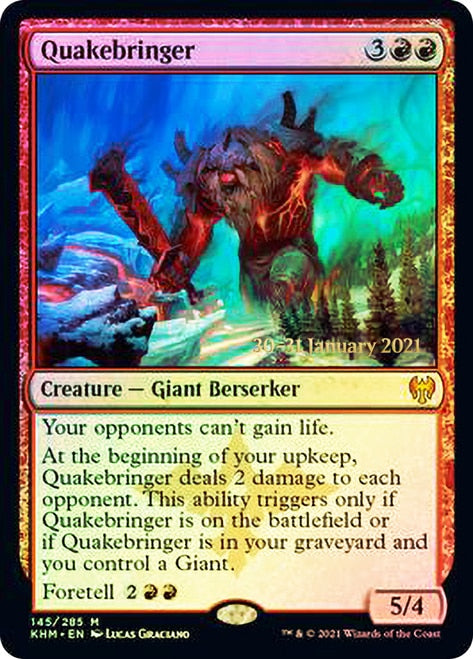 Quakebringer  [Kaldheim Prerelease Promos] | Magic Magpie