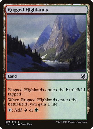 Rugged Highlands [Commander 2019] | Magic Magpie