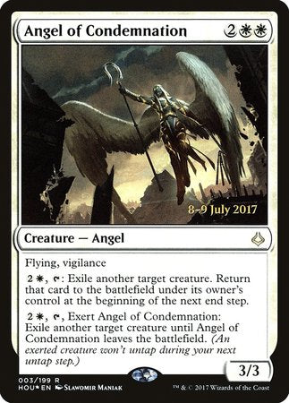 Angel of Condemnation [Hour of Devastation Promos] | Magic Magpie