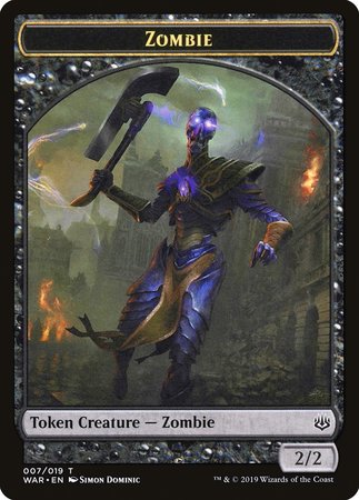 Zombie Token [War of the Spark Tokens] | Magic Magpie