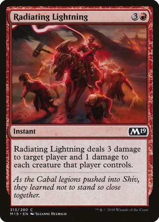 Radiating Lightning [Core Set 2019] | Magic Magpie