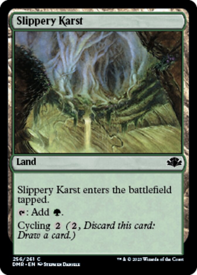 Slippery Karst [Dominaria Remastered] | Magic Magpie