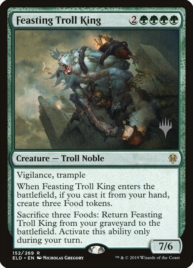 Feasting Troll King (Promo Pack) [Throne of Eldraine Promos] | Magic Magpie