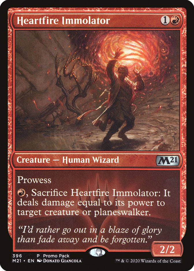 Heartfire Immolator (Promo Pack) [Core Set 2021 Promos] | Magic Magpie