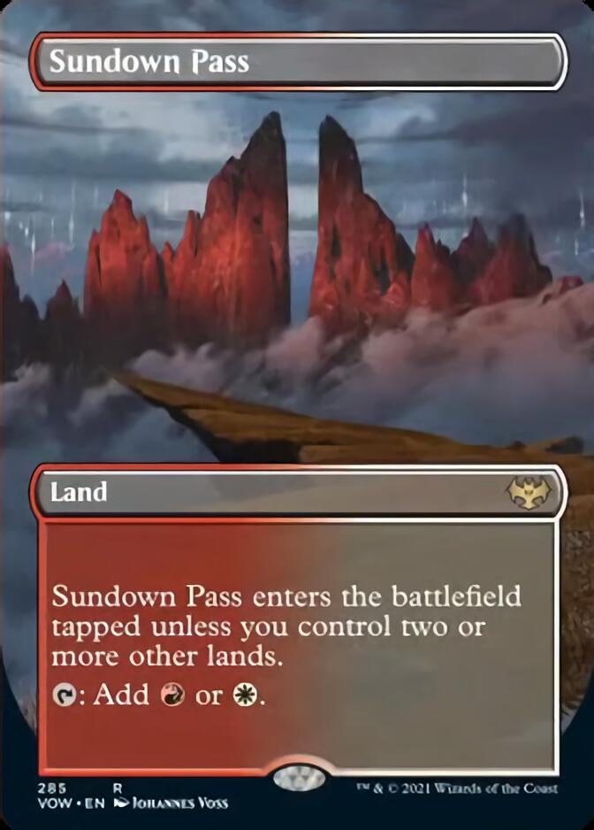 Sundown Pass (Borderless) [Innistrad: Crimson Vow] | Magic Magpie