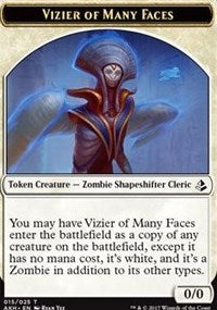 Vizier of Many Faces // Zombie Token [Amonkhet Tokens] | Magic Magpie