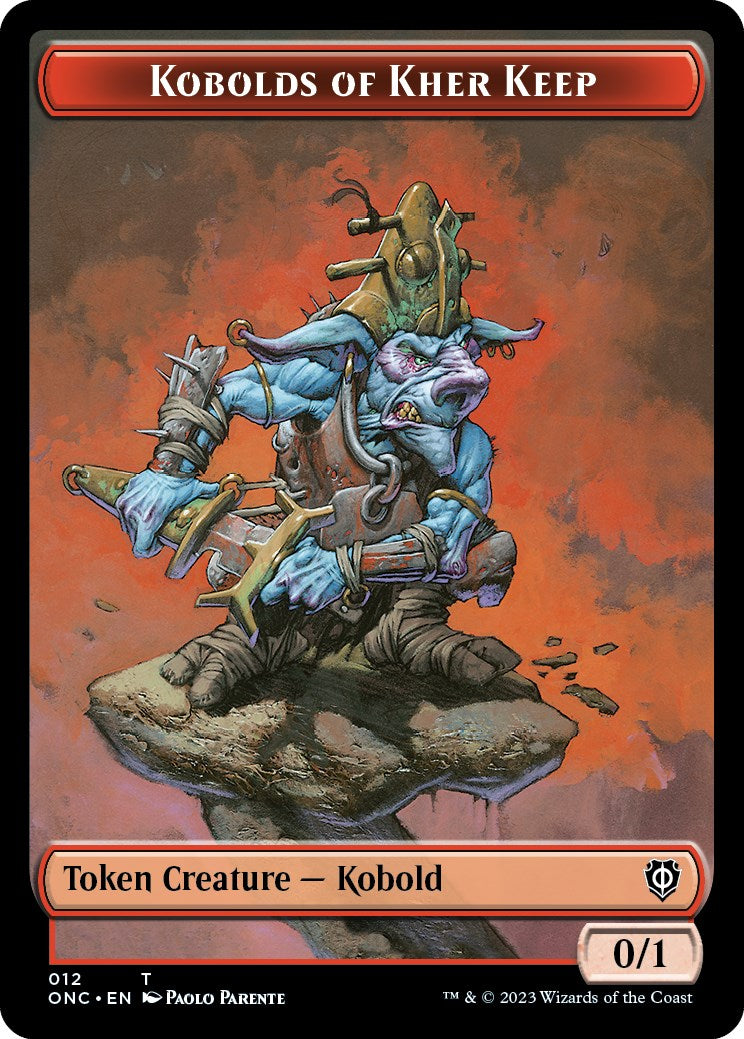 Kobolds of Kher Keep // Dragon Double-Sided Token [Phyrexia: All Will Be One Commander Tokens] | Magic Magpie