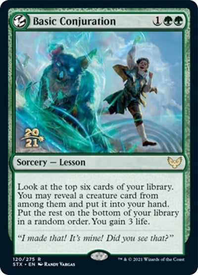 Basic Conjuration [Strixhaven: School of Mages Prerelease Promos] | Magic Magpie