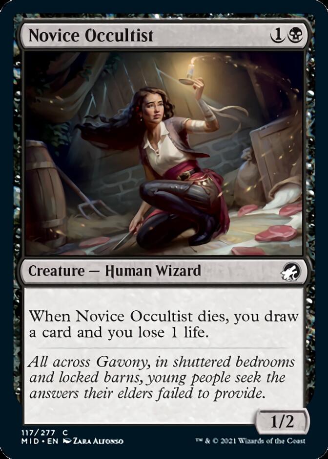 Novice Occultist [Innistrad: Midnight Hunt] | Magic Magpie