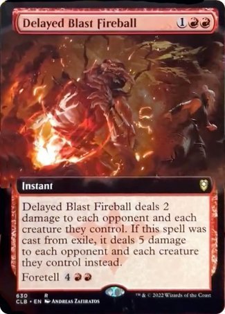 Delayed Blast Fireball (Extended Art) [Commander Legends: Battle for Baldur's Gate] | Magic Magpie