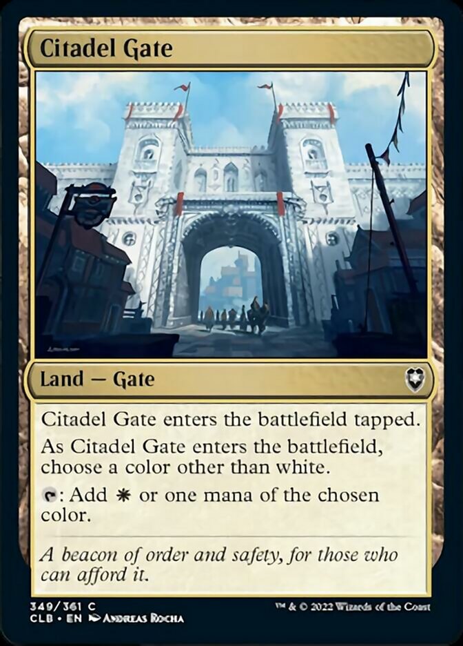 Citadel Gate [Commander Legends: Battle for Baldur's Gate] | Magic Magpie