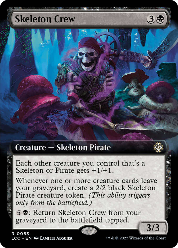 Skeleton Crew (Extended Art) [The Lost Caverns of Ixalan Commander] | Magic Magpie