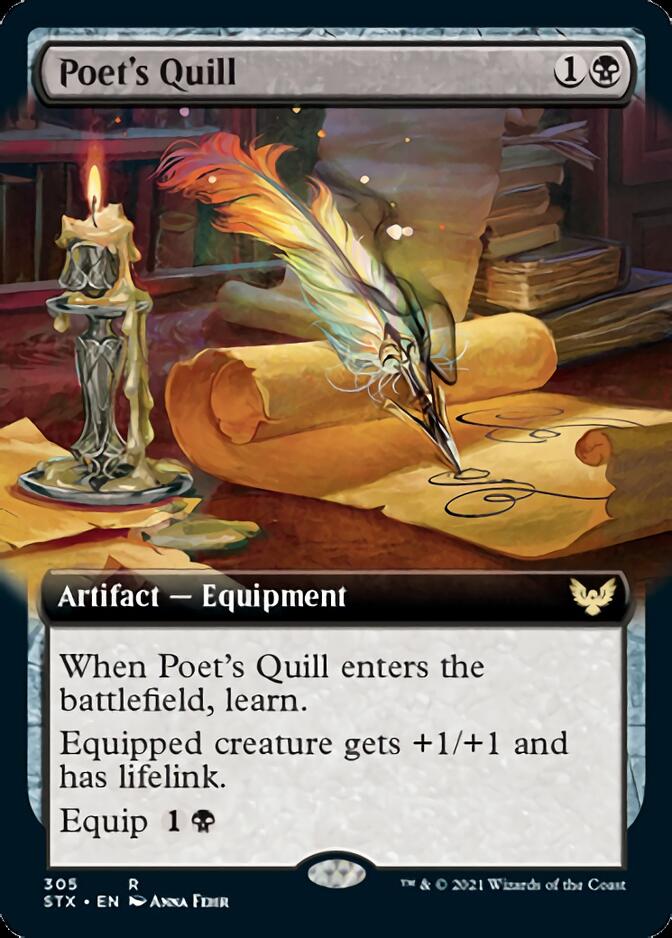 Poet's Quill (Extended) [Strixhaven: School of Mages] | Magic Magpie