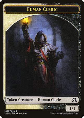 Human Cleric Token [Shadows over Innistrad Tokens] | Magic Magpie