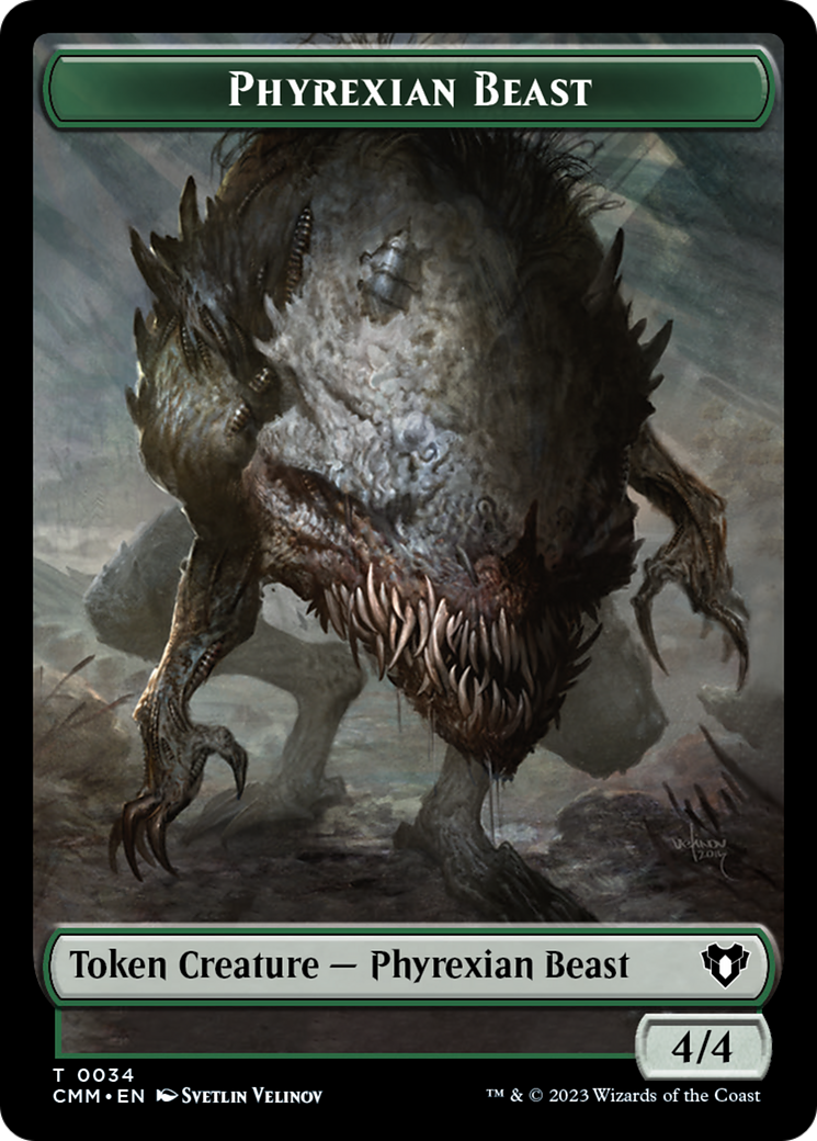 Phyrexian Beast Token [Commander Masters Tokens] | Magic Magpie