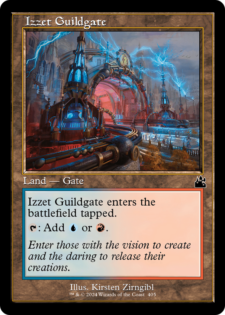 Izzet Guildgate (Retro Frame) [Ravnica Remastered] | Magic Magpie