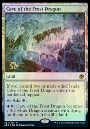 Cave of the Frost Dragon [Dungeons & Dragons: Adventures in the Forgotten Realms Prerelease Promos] | Magic Magpie