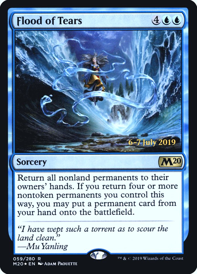 Flood of Tears  [Core Set 2020 Prerelease Promos] | Magic Magpie