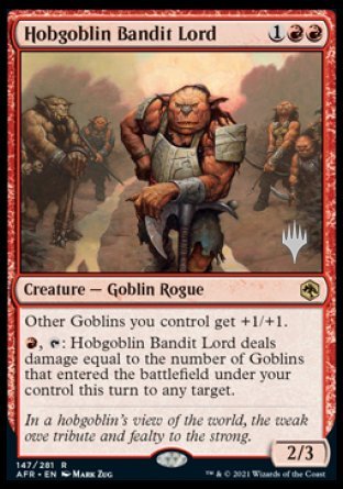 Hobgoblin Bandit Lord (Promo Pack) [Dungeons & Dragons: Adventures in the Forgotten Realms Promos] | Magic Magpie