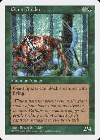 Giant Spider [Fifth Edition] | Magic Magpie