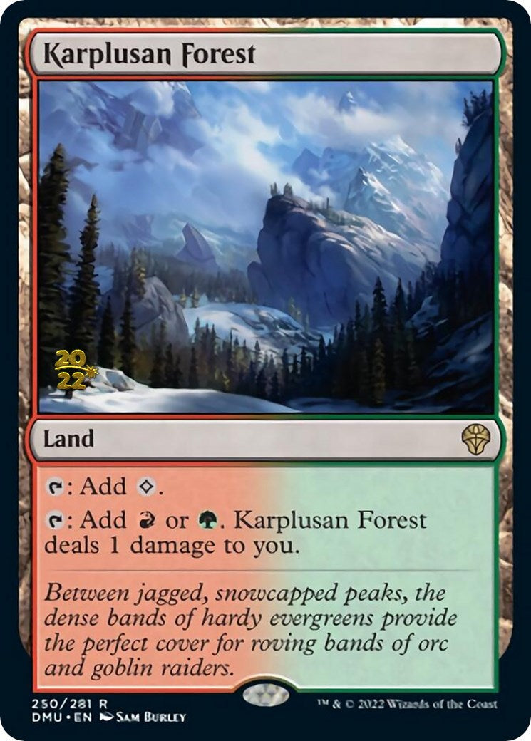 Karplusan Forest [Dominaria United Prerelease Promos] | Magic Magpie