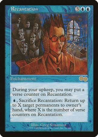 Recantation [Urza's Saga] | Magic Magpie