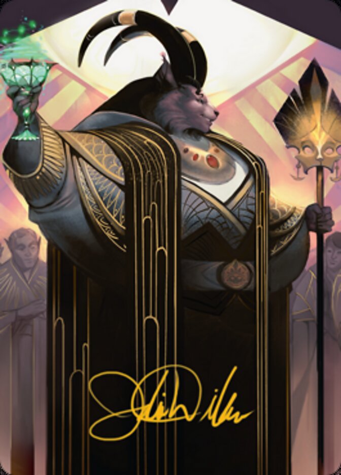 Jetmir, Nexus of Revels 2 Art Card (Gold-Stamped Signature) [Streets of New Capenna Art Series] | Magic Magpie