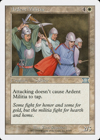 Ardent Militia [Classic Sixth Edition] | Magic Magpie