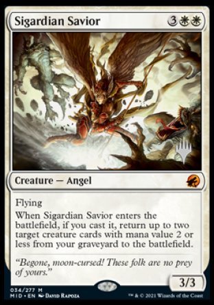 Sigardian Savior (Promo Pack) [Innistrad: Midnight Hunt Promos] | Magic Magpie