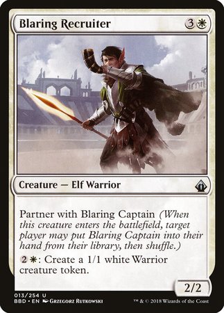 Blaring Recruiter [Battlebond] | Magic Magpie