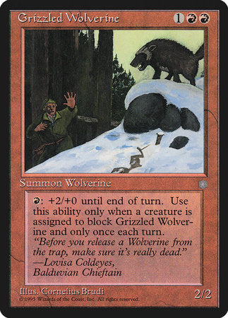 Grizzled Wolverine [Ice Age] | Magic Magpie