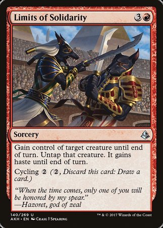 Limits of Solidarity [Amonkhet] | Magic Magpie