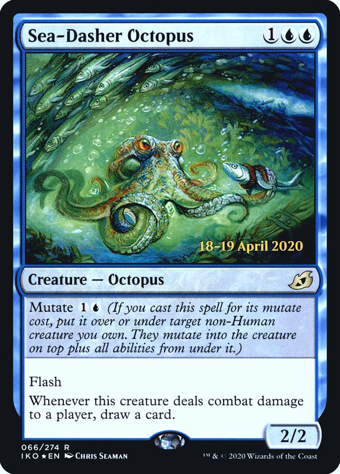 Sea-Dasher Octopus  [Ikoria: Lair of Behemoths Prerelease Promos] | Magic Magpie