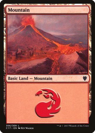 Mountain (306) [Commander 2017] | Magic Magpie