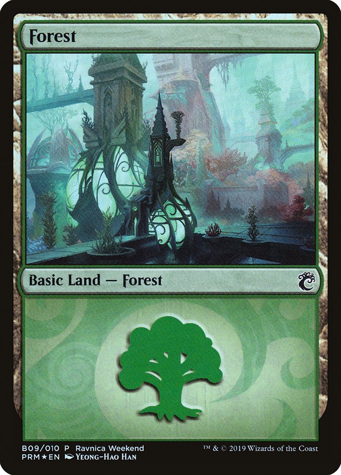 Forest (B09) [Ravnica Allegiance Guild Kit] | Magic Magpie